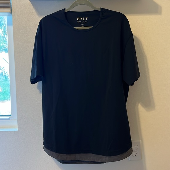 BYLT Black Men's XL Drop Cut Shirt - Picture 3 of 5